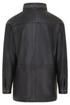Mens Soft Italian Leather Parka Coat-Winnipeg