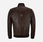 RODERICK Classic Leather Bomber Jacket for Men