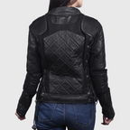 Women’s Black Quilted Leather Jacket