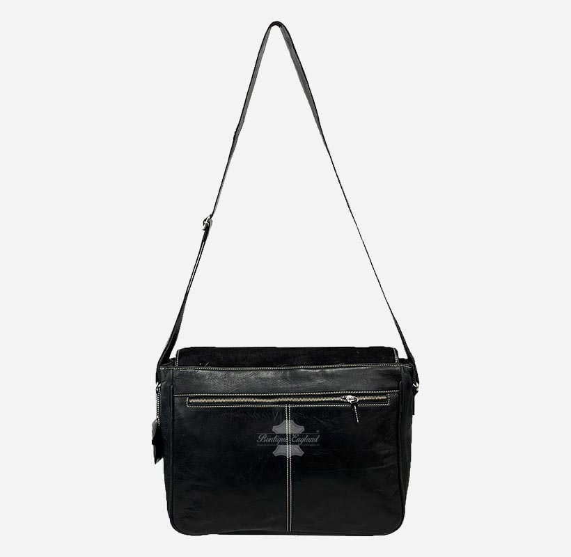 Unisex Hair on Hide Leather Crossbody Satchel Bags