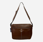 Unisex Leather Crossbody Laptop Satchel Bags