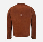 CORWIN Biker Leather Jacket for Men in Tan Nubuck