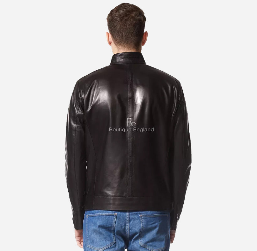 WANSFORD Men's Leather Racer Jacket Premium Leather Jacket