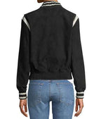 Women’s Black Fleece Bomber Jacket