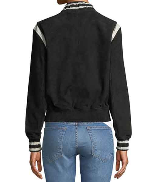 Women’s Black Fleece Bomber Jacket