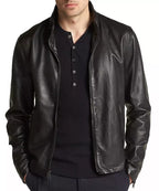 Men's Leather Jacket Motorcycle