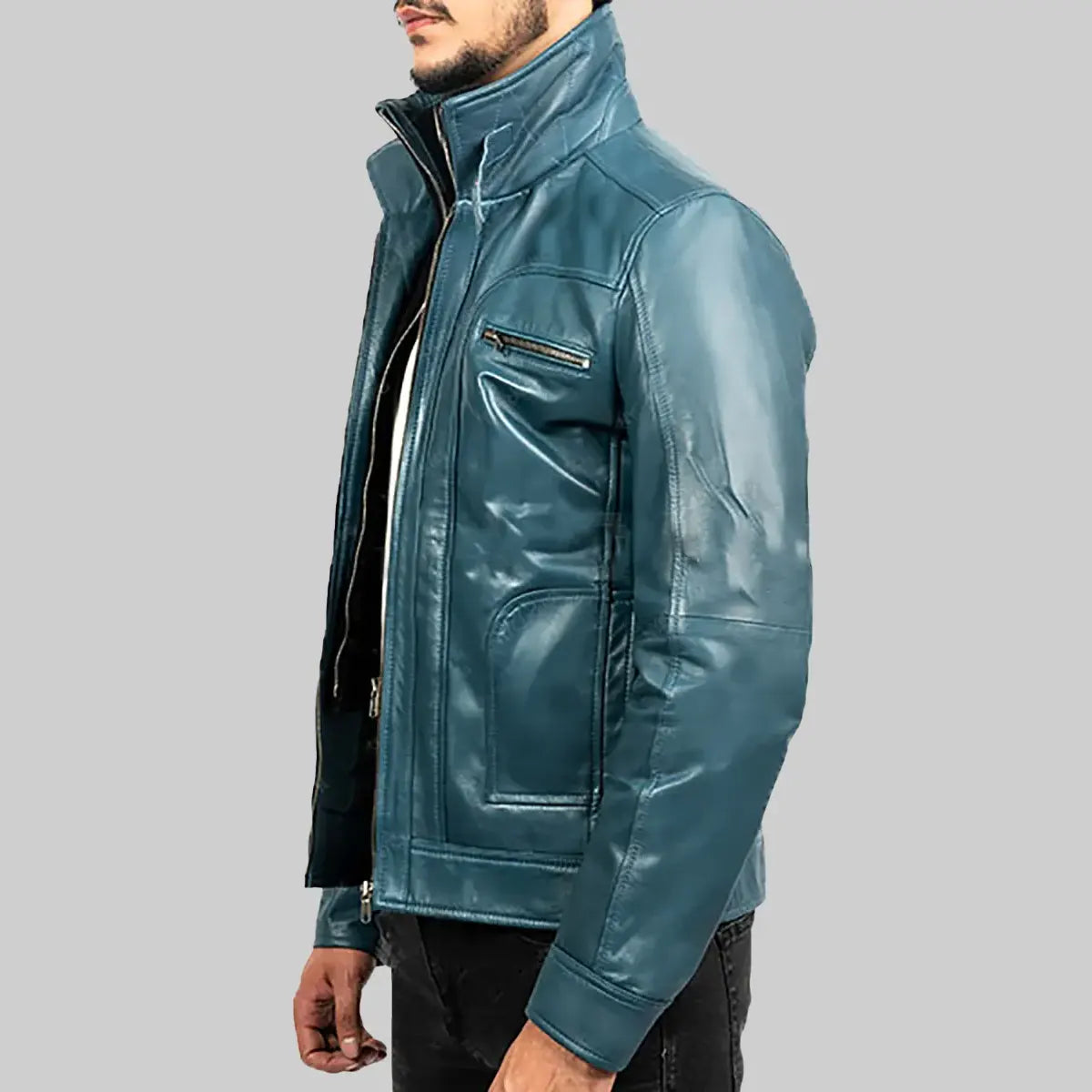 Hayden Blue Biker Jacket