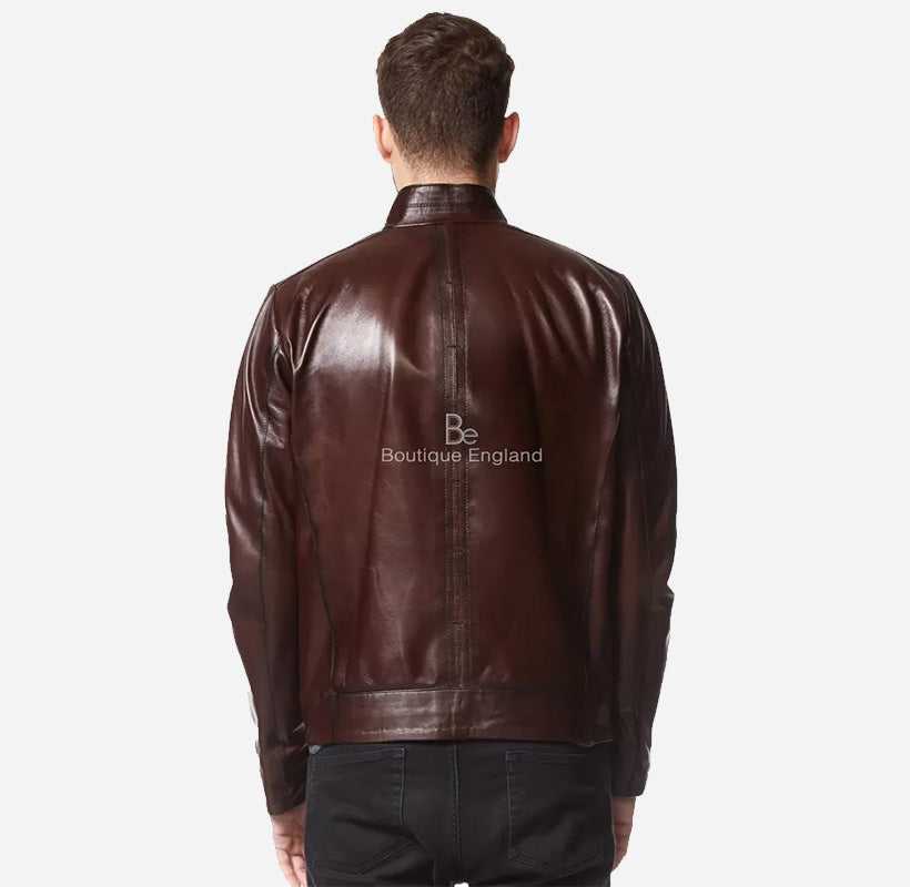 WANSFORD Men's Leather Racer Jacket Premium Leather Jacket