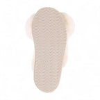 Women's Sheepskin Slippers Beige Warm Winter Fur Crossover - Snowbelle