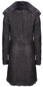 Womens Toscana Sheepskin Suede Trench Coat-Tbilisi