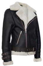 Mens Sheepskin Leather Biker Jacket-Edmonton