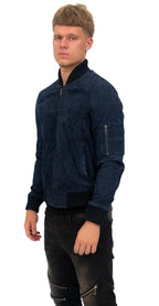 Mens Goat Suede MA-1 Bomber Jacket-Auckland