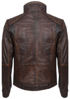 Men's Vintage Leather Biker Jacket-Cape Town