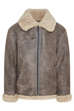 Mens B3 WW2 Sheepskin Leather Flying Aviator Jacket-Houston