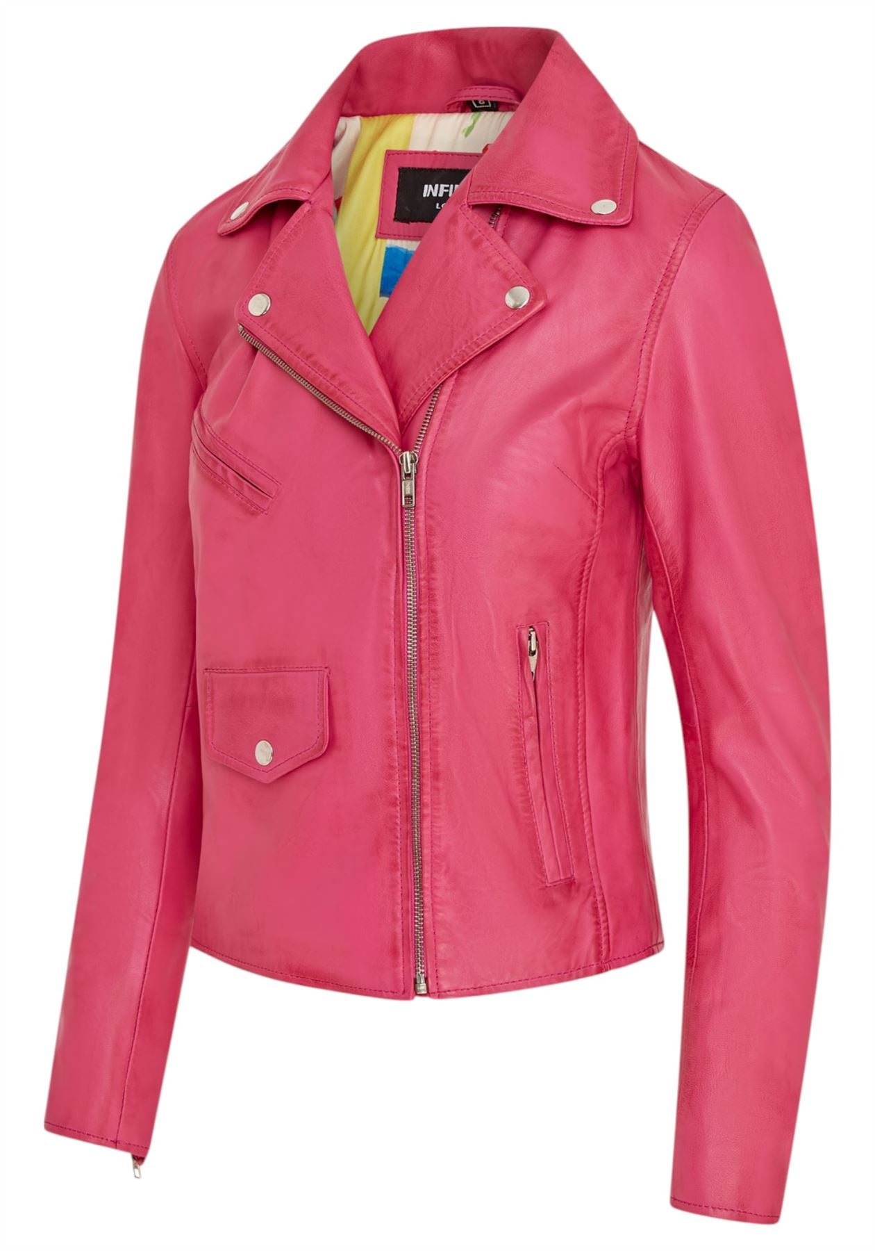 Women's Classic Brando Biker Leather Jacket - Broome