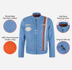SR Racer Men's Leather Biker Jacket Racer Motorbike Leather Jacket