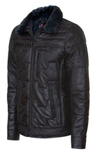 Men's Leather Quilted Biker Jacket - Guayaquil