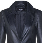Womens Soft Leather Blazer Jacket-Apeldoorn