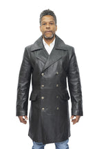 Mens Cowhide Leather Peacoat-Cordoba