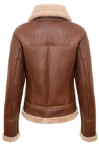 Womens Tan B3 Sheepskin Flying Jacket-Kano