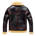 Men’s R.A.F B3 Bomber Jacket Handmade Genuine Sheepskin Leather Shearling Jacket