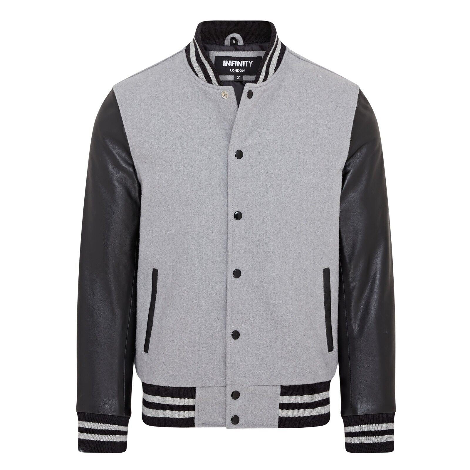 Letterman Baseball Wool Leather Varsity Bomber Jacket - Genoa