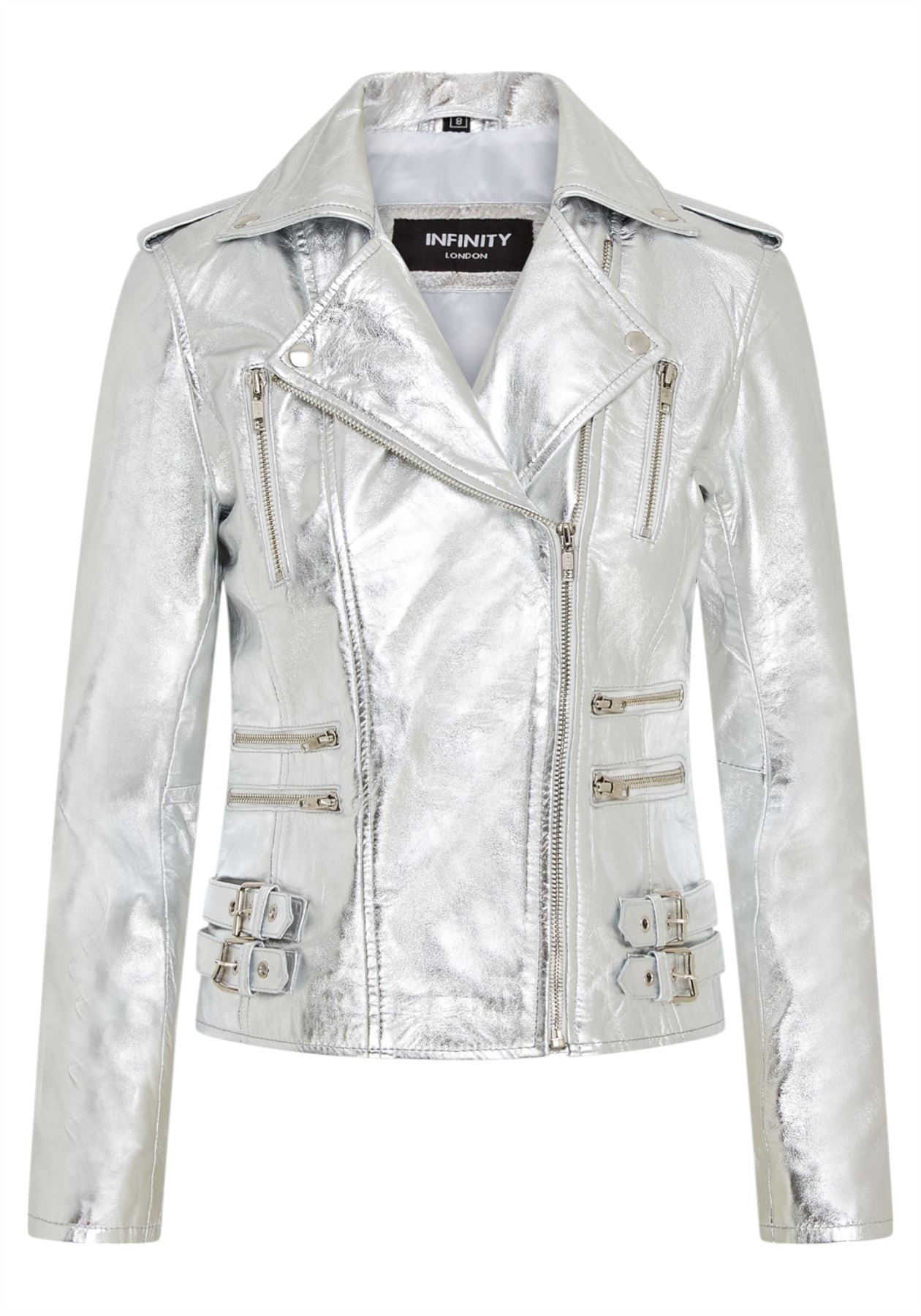 Womens Leather Vintage Brando Biker Jacket-Orlando