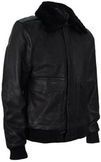 Mens Air Force A2 Cowhide Bomber Jacket-Montreal