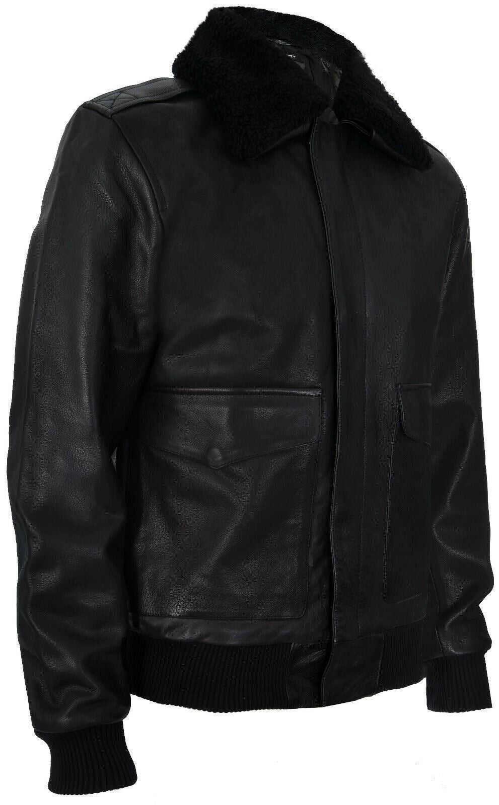 Mens Air Force A2 Cowhide Bomber Jacket-Montreal