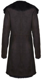 Womens Toscana Sheepskin Suede Trench Coat-Tbilisi