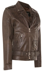 Mens Cow-Hide Black Brando Jacket -Venice