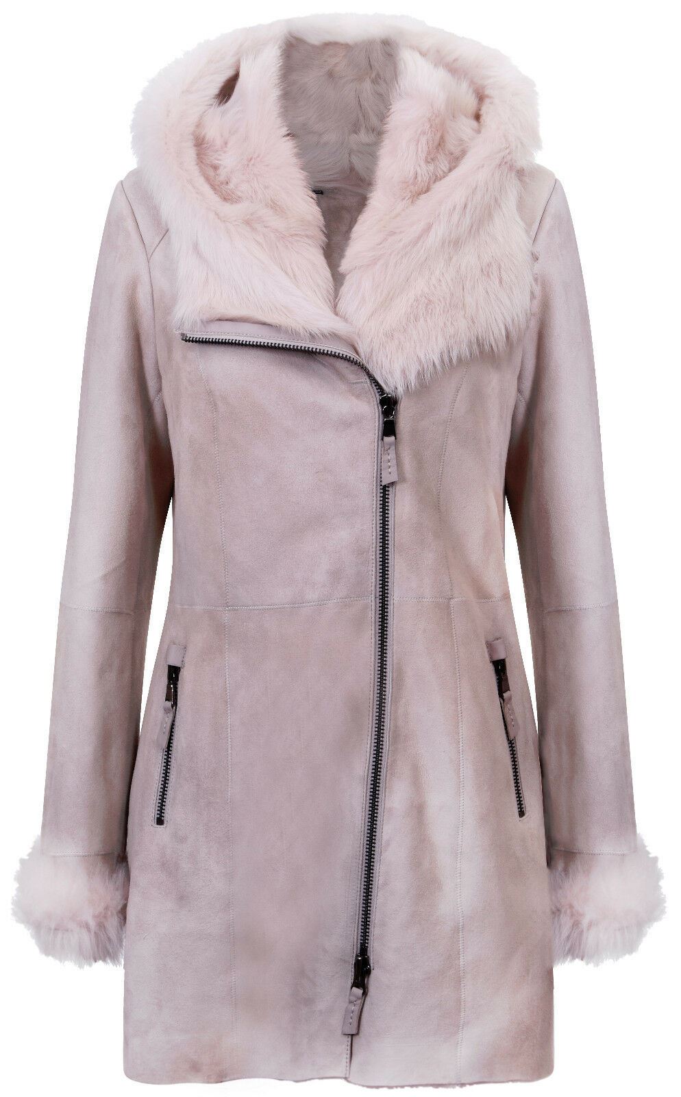 Ladies Suede Merino Sheepskin Coat-Samara