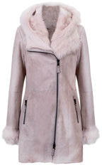 Ladies Suede Merino Sheepskin Coat-Samara