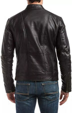 Men Genuine Leather Jacket MJ131