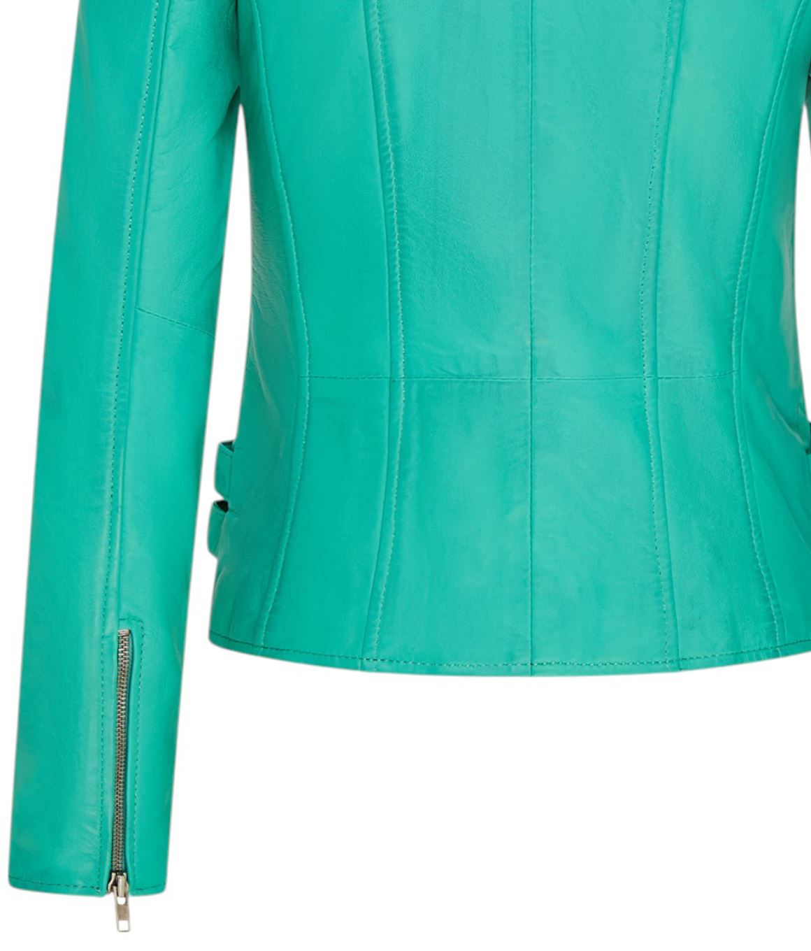 Womens Leather Vintage Brando Biker Jacket-Orlando