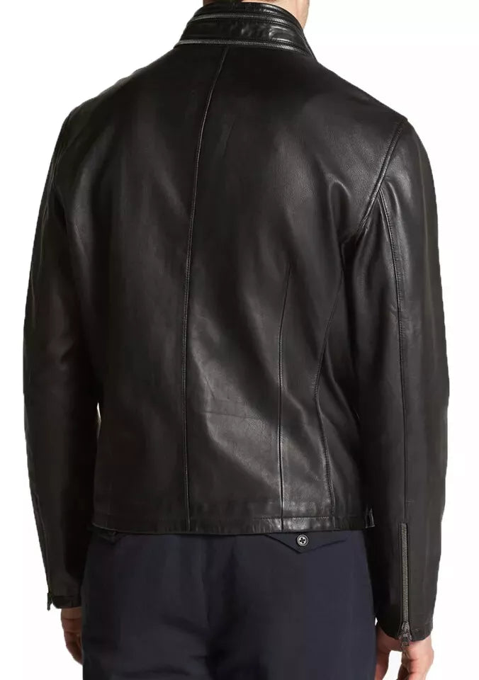 Men's Leather Jacket Motorcycle