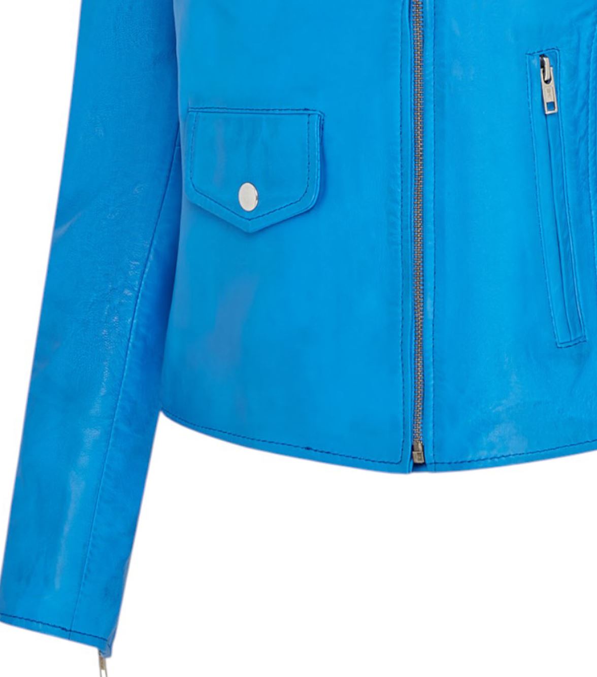 Women's Classic Brando Biker Leather Jacket - Broome