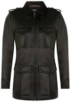 Mens Leather Parka Safari Coat-Mesa Verde