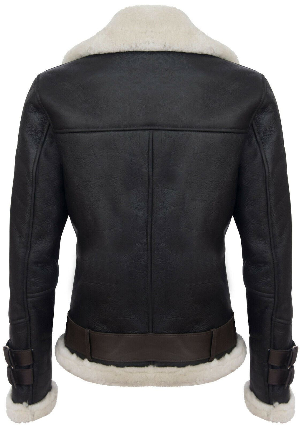 Mens Sheepskin Leather Biker Jacket-Edmonton