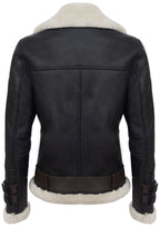 Mens Sheepskin Leather Biker Jacket-Edmonton