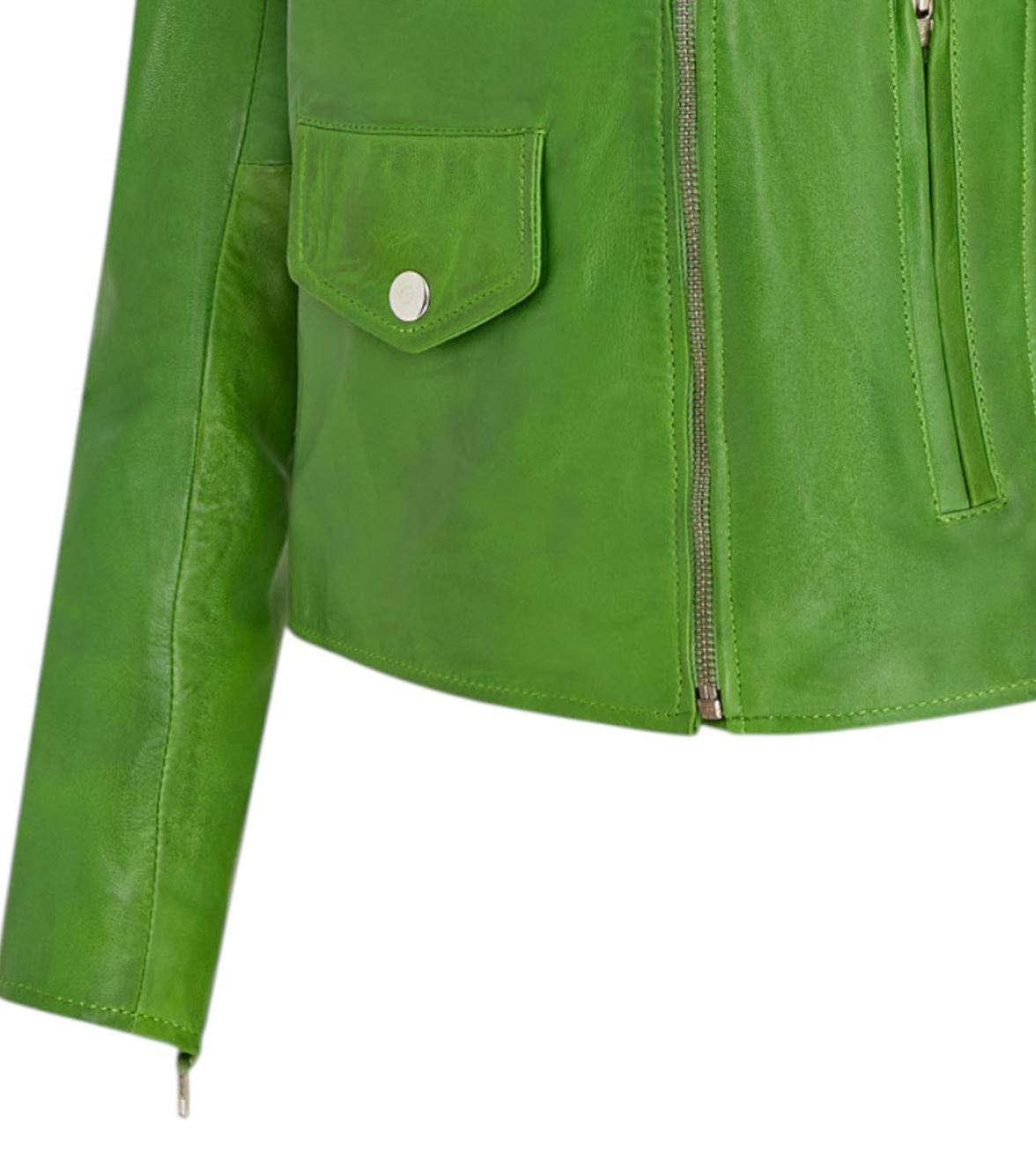 Women's Classic Brando Biker Leather Jacket - Broome