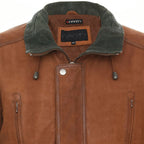 Mens Nubuck Leather Parka Coat-Winnipeg