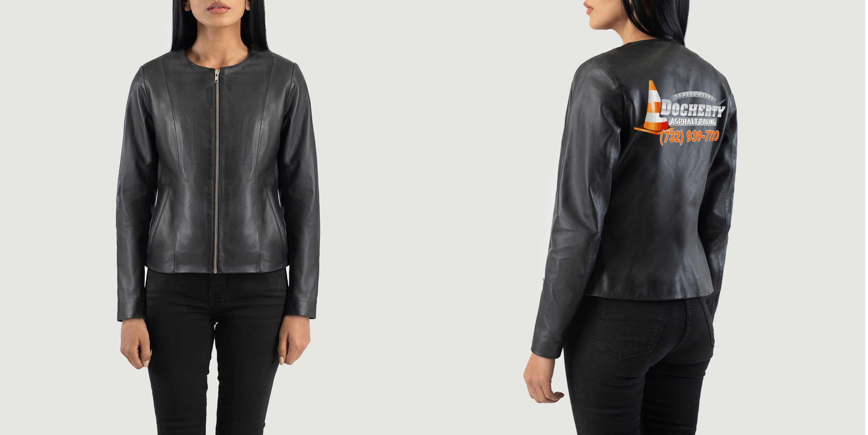 Custom Betty docherty Leather Jackets X 2