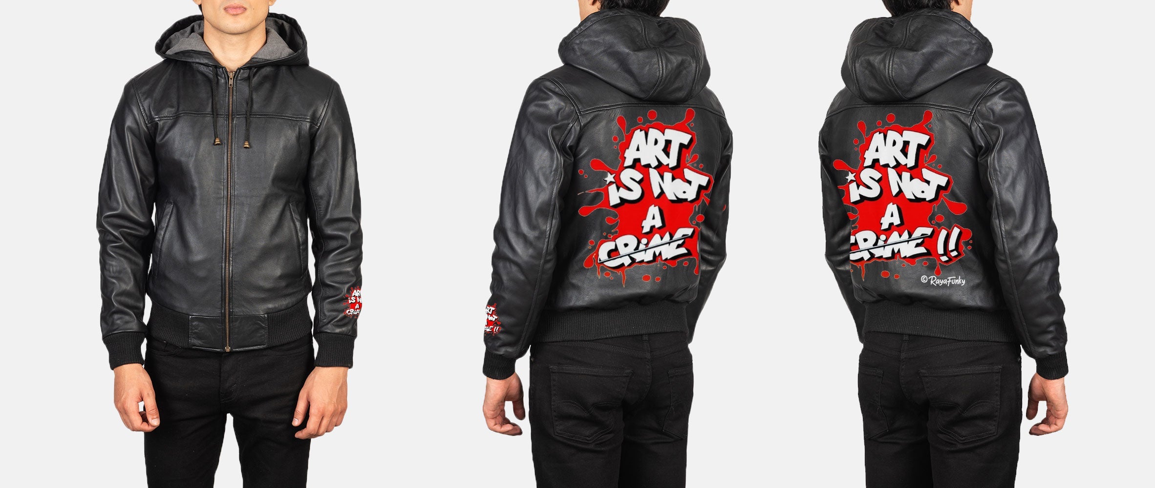 Custom Raya-style Leather Jacket 1/2 Installment