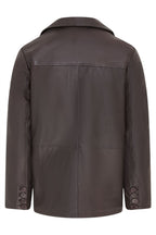 Men’s 4 Button Italian Leather Blazer Jacket - Loxton
