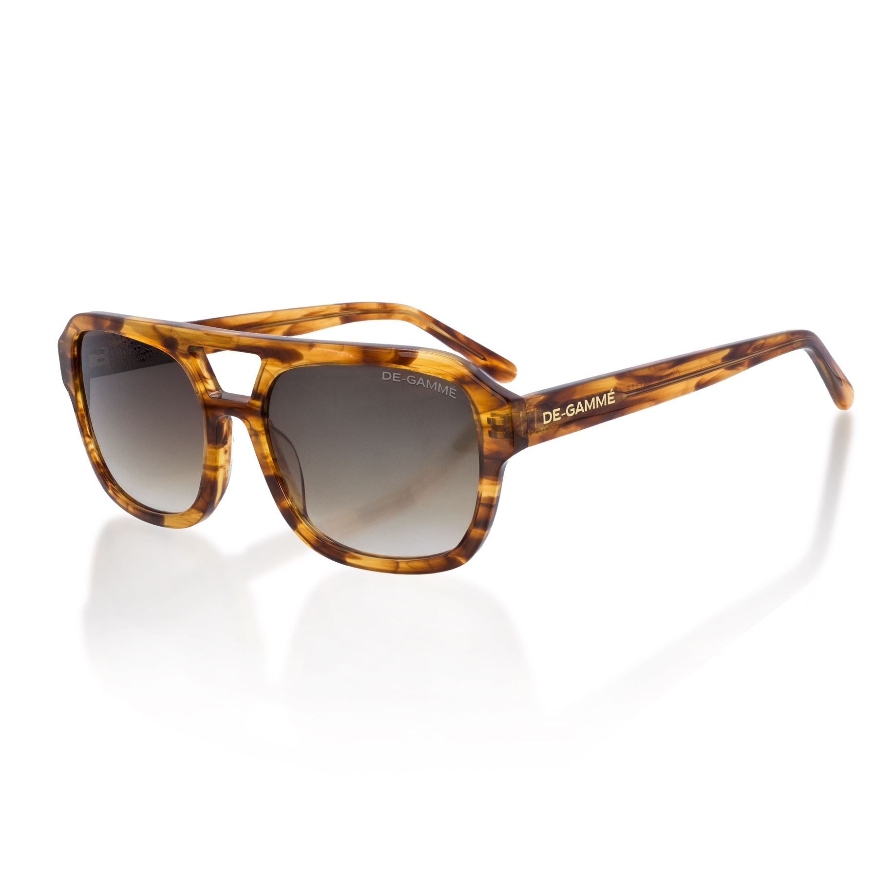 De-Gamme Brown Rectangle Polarized Sunglasses - Rome
