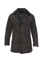 Mens Sheepskin Classic Car Coat-Avondale