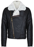 Mens Sheepskin Leather WW2 Bomber Jacket-Tucson