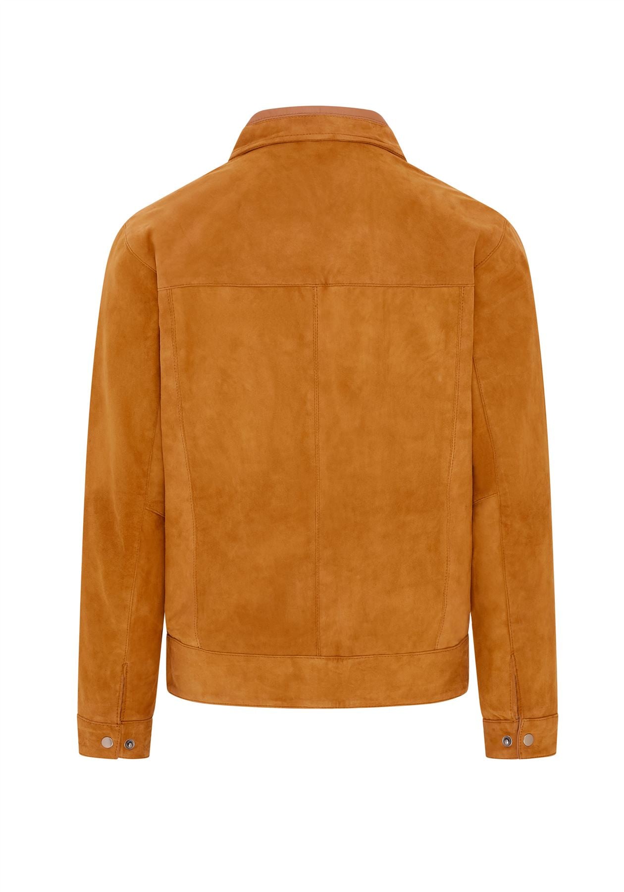 Mens Retro Classic Suede Leather Harrington Biker Jacket - Bryne
