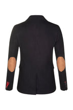 Womens 1920s Black Wool Classic Retro Vintage Blazer